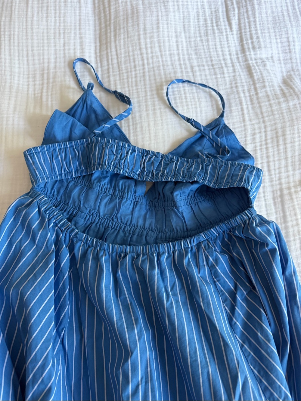 Wilfred Encourage Poplin Dress - BLUE STRIPE - Picture 8 of 8